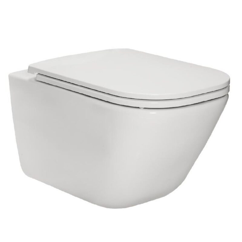 ROCA GAP KOMPLET MISKA RIMLESS Z DESKĄ SLIM